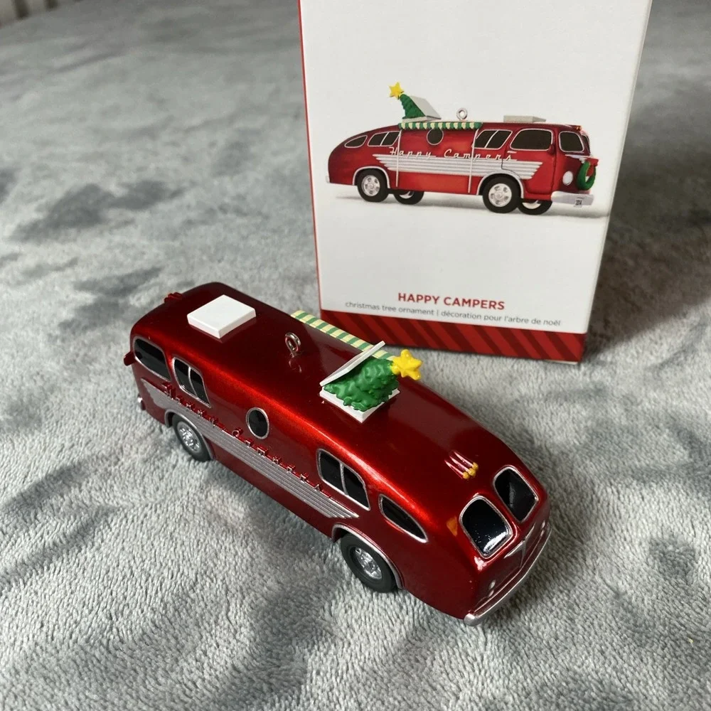 Hallmark 2014 Happy Campers RV Keepsake Christmas Ornament Retro Motor Home
